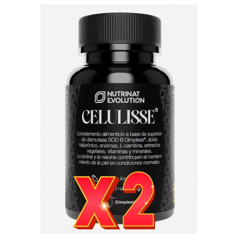 Pack de 2 unidades Celulisse 30 Cápsulas Vegetales Nutrinat Evolution