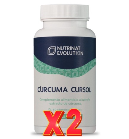 Pack de 2 unidades Cúrcuma Cursol Plus 30 Cápsulas Vegetales Nutrinat Evolution