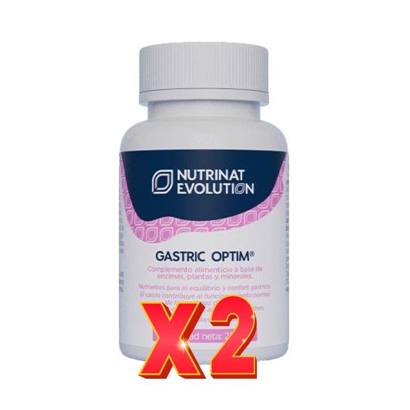 Pack de 2 unidades Gastric Optim 30 Cápsulas Vegetales Nutrinat Evolution