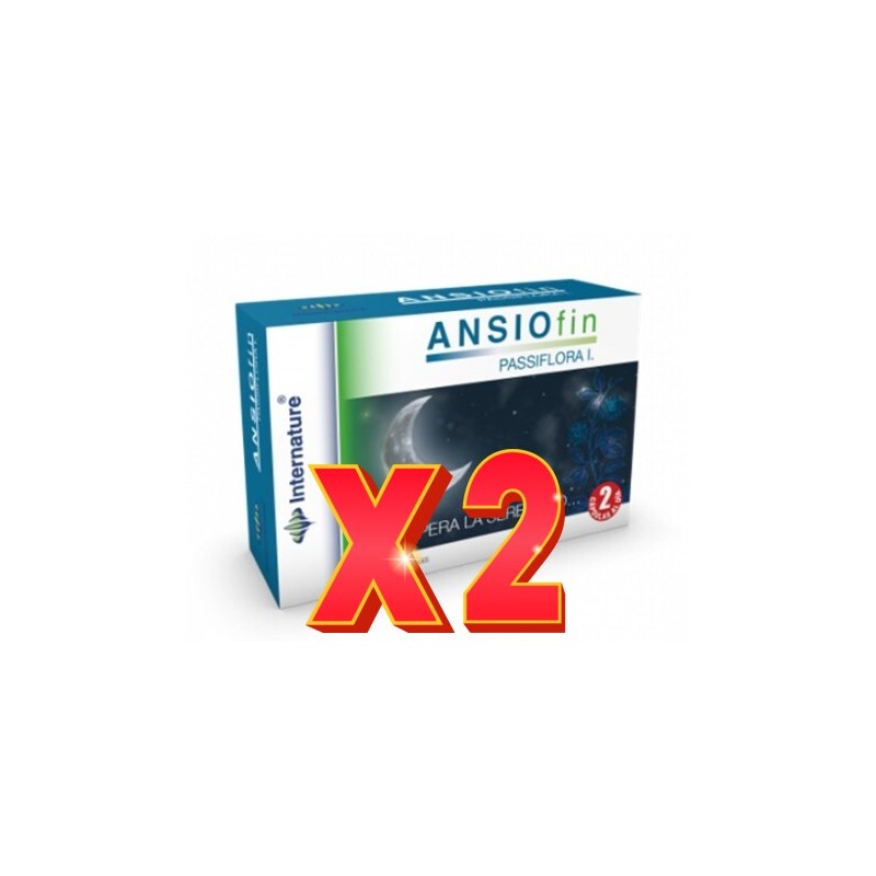 Pack de 2 unidades Ansiofin 30 Cápsulas. EQUISALUD