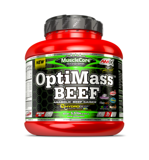 Optimass Beef Gainer 2500Gr Doble Chocolate Blanco de Amix