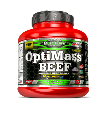 Optimass Beef Gainer 2500Gr Doble Chocolate-Toffee de Amix