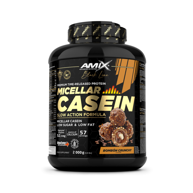 Black Micellar Casein 2 Kg Bombon Crujiente de Amix Black Micellar Casein 2 Kg Bombon Crujiente de Amix