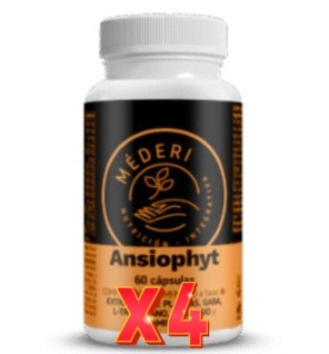 Pack de 4 unidades Ansiophyt 60 Cápsulas Méderi Nutrición Integrativa