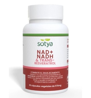 NAD+ & Trans-Resveratrol 570 Mg 60 Cápsulas Sotya