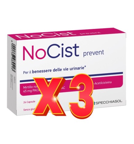 Pack de 3 unidades Prevent Nocist 24 Cápsulas Specchiasol