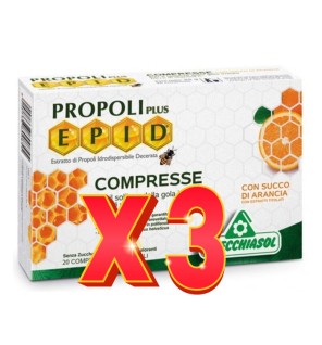 Pack de 3 unidades Epid Miel-Naranja 20 Comprimidos Specchiasol