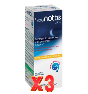 Pack de 3 unidades Melatonina 1,9Mg. (Serenotte) 50 Ml Specchiasol