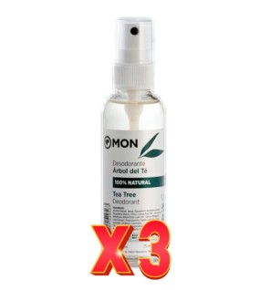 Pack de 3 unidades Desodorante de arbol del te Bio 75ml Mon Deconatur