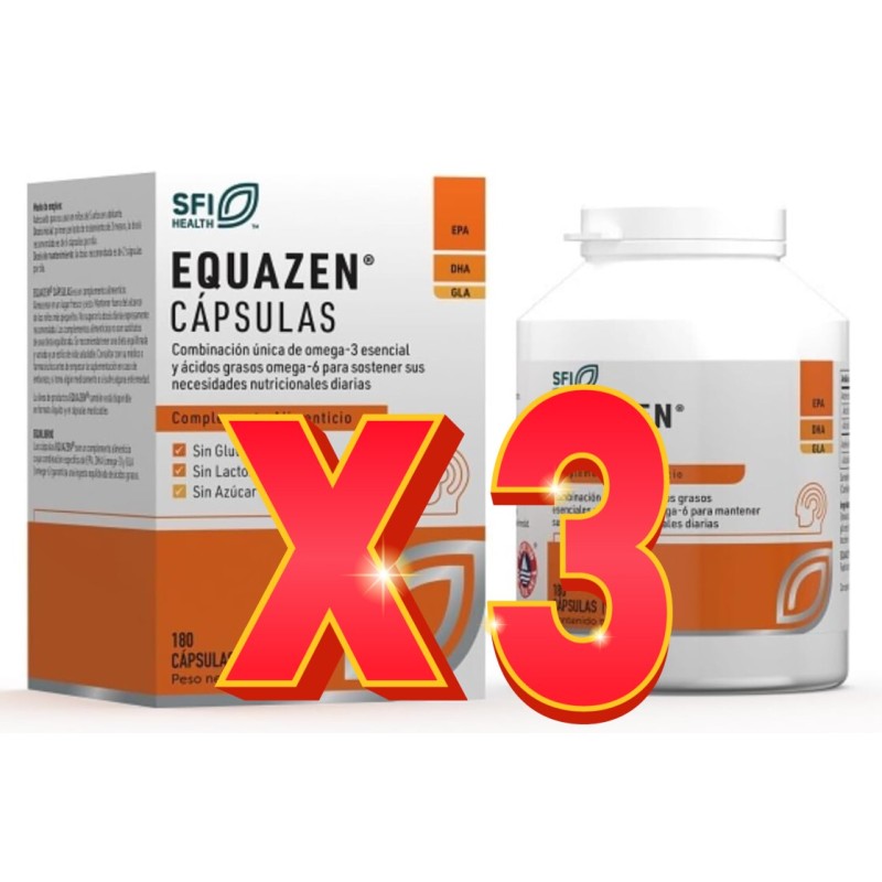 Pack de 3 unidades Equazen 180 cápsulas Vitae Pack de 3 unidades Equazen 180 cápsulas Vitae