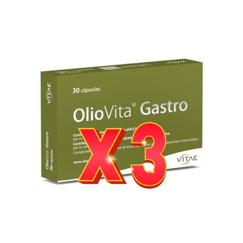 Pack de 3 unidades Oliovita Gastro 30 cápsulas Vitae Pack de 3 unidades Oliovita Gastro 30 cápsulas Vitae