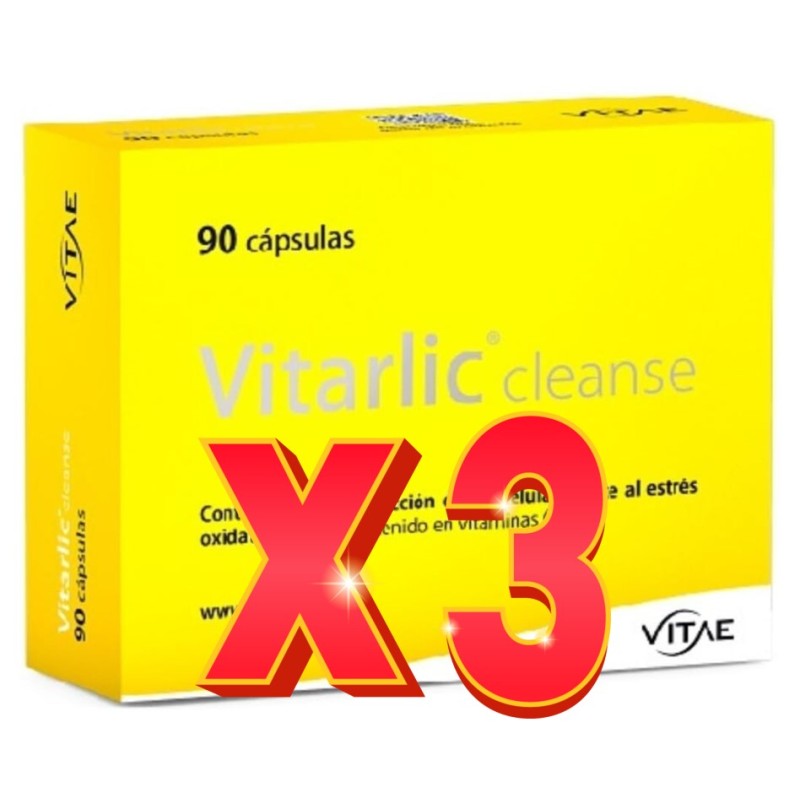Pack de 3 unidades Vitarlic Cleanse 90 cápsulas Vitae Pack de 3 unidades Vitarlic Cleanse 90 cápsulas Vitae