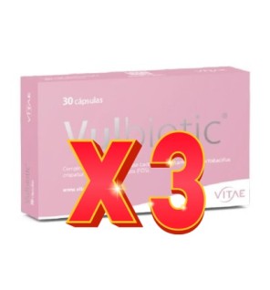 Pack de 3 unidades Vulbiotic 30 cápsulas Vitae