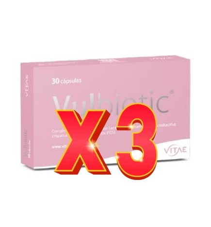 Pack de 3 unidades Vulbiotic 30 cápsulas Vitae