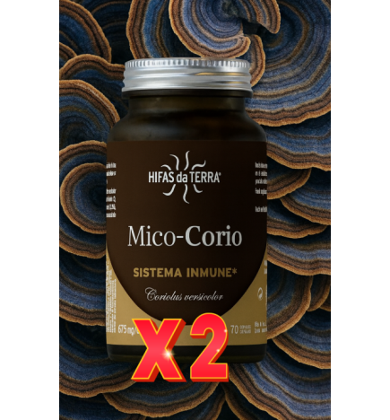 Pack de 2 unidades Mico Corio 70 capsulas de Hifas da Terra