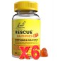 Pack de 6 unidades Rescue Gummies (Sabor Naranja) 60 Pastillas De Goma Flores Bach Original