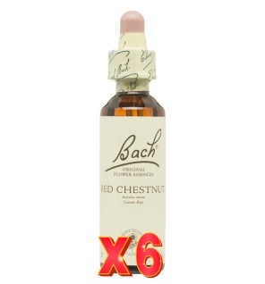 Pack de 6 unidades Flor Nº 25 Red Chestnut 20Ml Flores Bach Original