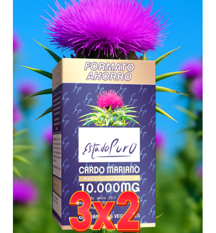 Pack de 3x2 Unidades Cardo Mariano 10.000 Mg 80 Capsulas Tongil