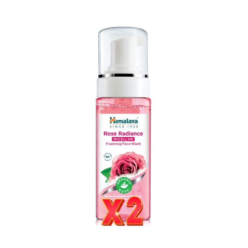 Pack de 2 unidades Espuma Limpiadora Micelar Rosa 150 Ml Himalaya Pack de 2 unidades Espuma Limpiadora Micelar Rosa 150 Ml Himalaya