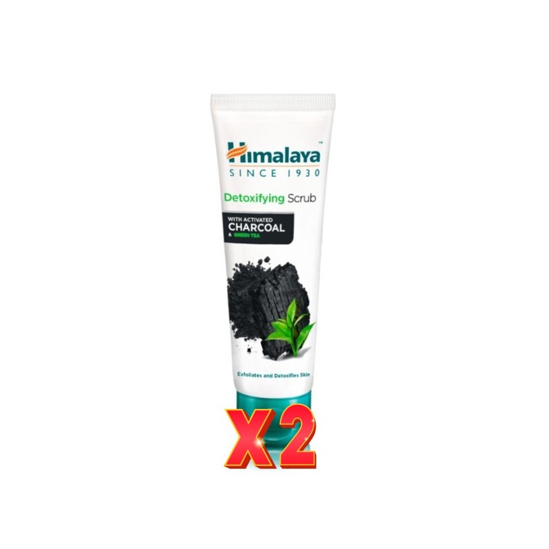 Pack de 2 unidades Exfoliante Detox Carbón 75 Ml Himalaya
