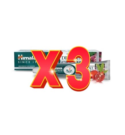 Pack de 3 unidades Crema Dental Ayurvédica Nim Y Granada 100 G Himalaya