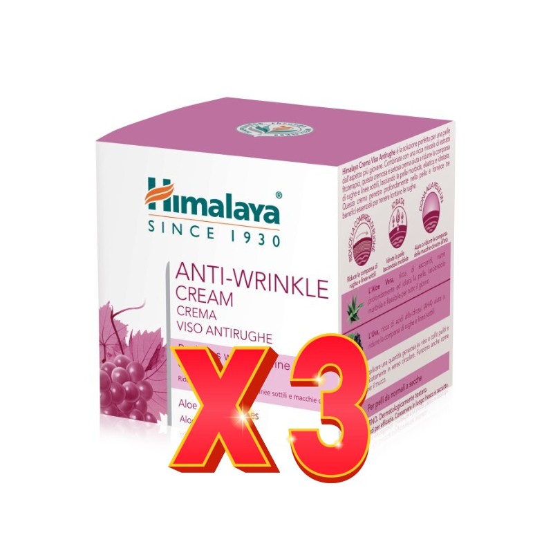 Pack de 3 unidades Crema Antiarrugas 50 G Himalaya