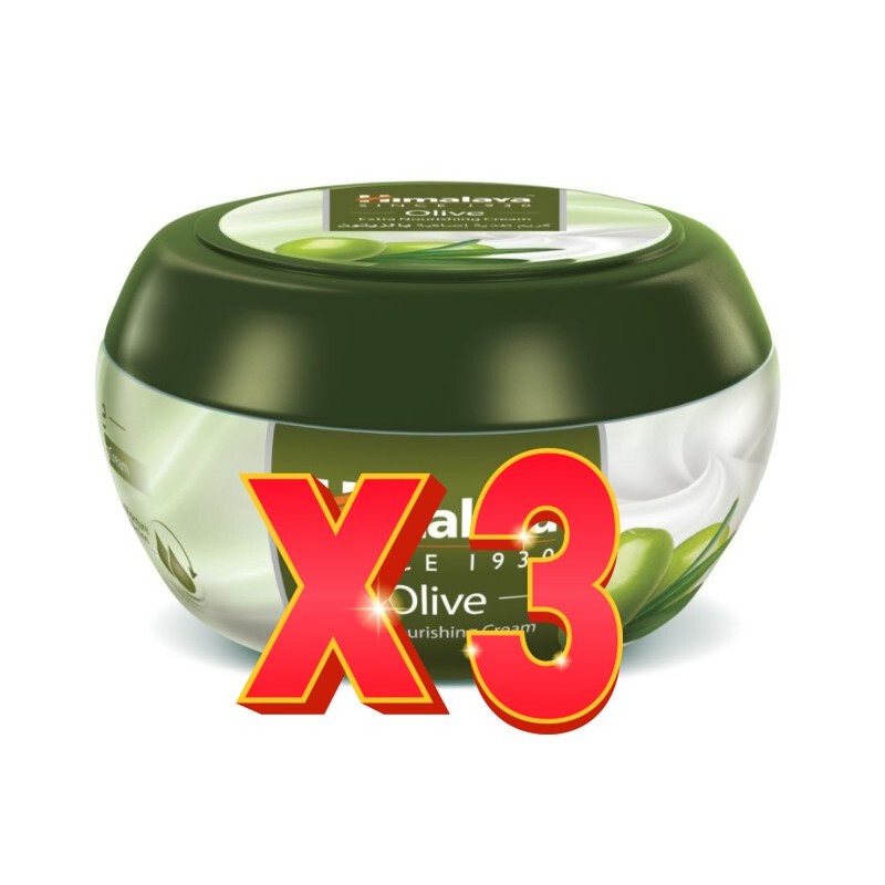 Pack de 3 unidades Crema Extra Nutritiva De Oliva 150 Ml Himalaya