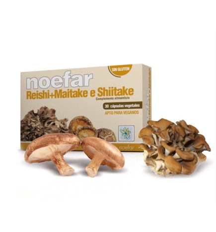 Reishi-Maitake-Shitake, 30 Caps. Noefar