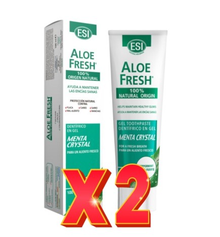 Pack de 2 unidades Aloe Fresh Gel Menta Cristal 100 Ml   De Trepatdiet-Esi