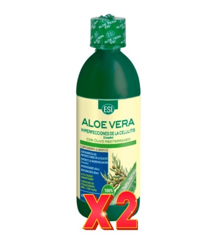 Pack de 2 unidades Aloe Vera Zumo Olivo 500 Ml  De Trepatdiet-Esi