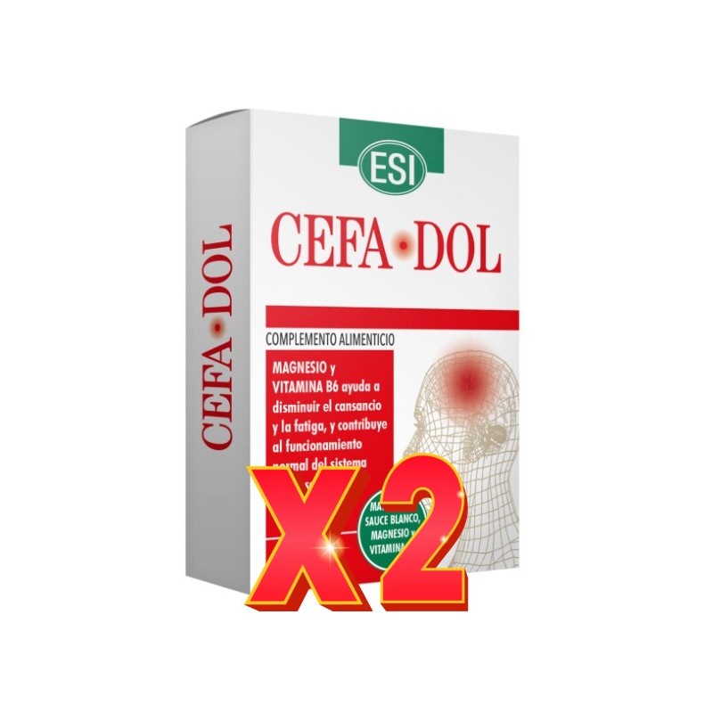 Pack de 2 unidades Cefadol 30 Tabletas. De Trepatdiet-Esi Pack de 2 unidades Cefadol 30 Tabletas. De Trepatdiet-Esi