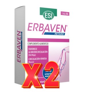 Pack de 2 unidades Erbaven Retard 30 Tabletas.  De Trepatdiet-Esi
