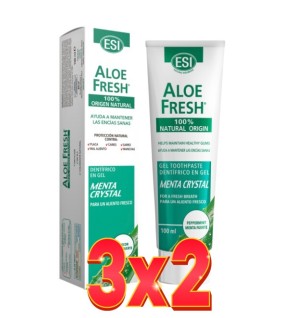 Pack de 3x2 unidades Aloe Fresh Gel Menta Cristal 100 Ml   De Trepatdiet-Esi