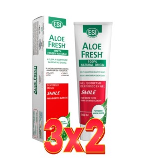 Pack de 3x2 unidades Aloe Fresh Gel Smile 100 Ml  De Trepatdiet-Esi