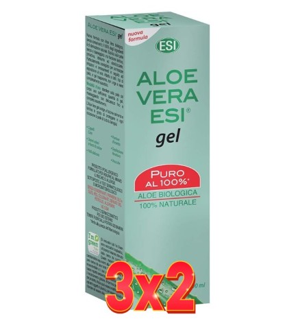 Pack de 3x2 unidades Aloe Vera Gel Puro 100 Ml  De Trepatdiet-Esi