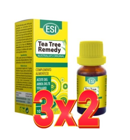 Pack de 3x2 unidades Aceite Arbol Te Esi 100% 10 Ml  De Trepatdiet-Esi