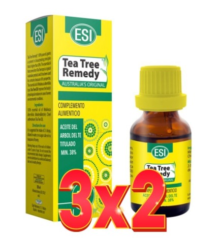 Pack de 3x2 unidades Aceite Arbol Te Esi 100% 25 Ml  De Trepatdiet-Esi