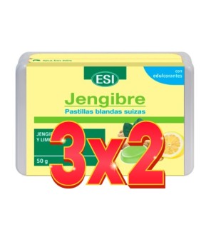 Pack de 3x2 unidades Jengibre Pastilla Blanda 50 Gramos  De Trepatdiet-Esi