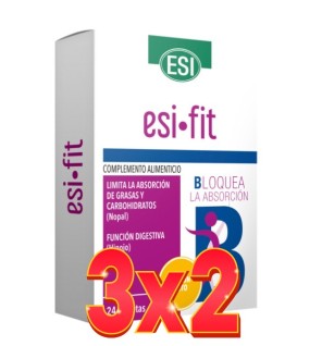 Pack de 3x2 unidades Esi Fit Bloquea Urto 24  Tabletas.  De Trepatdiet-Esi