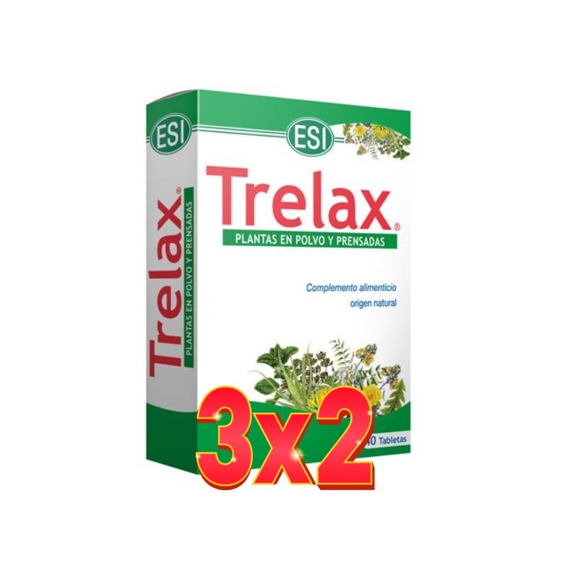 Pack de 3x2 unidades Trelax 40 Tabletas. De Trepatdiet-Esi Pack de 3x2 unidades Trelax 40 Tabletas. De Trepatdiet-Esi