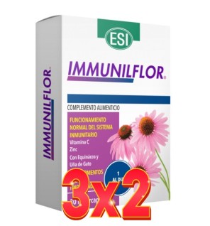 Pack de 3x2 unidades Immunilflor 30 Naturcaps  De Trepatdiet-Esi