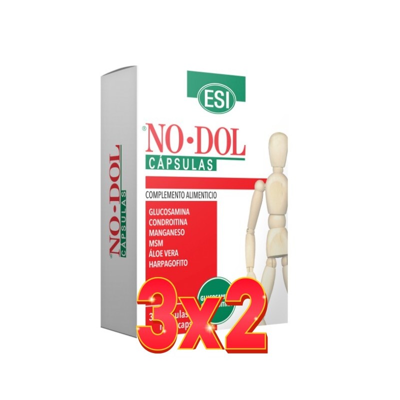 Pack de 3x2 unidades No Dol 30 Naturcaps  De Trepatdiet-Esi